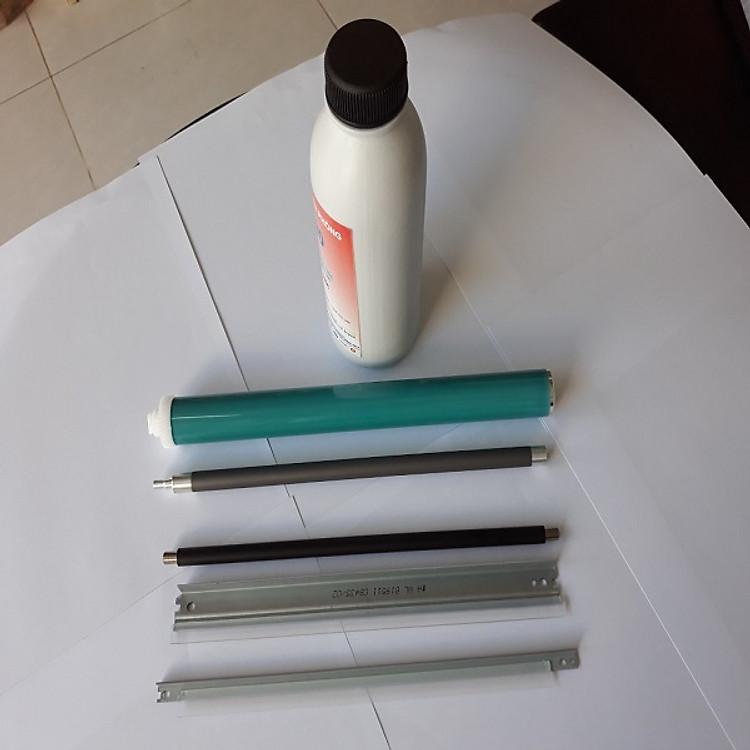 Bộ linh kiện hộp mực máy in cho Canon 312, LBP 3050, 3010, 3100, 3108, 3118, 3150, gồm: Trống drum, trục từ, trục sạc, gạt lớn, gạt nhỏ, mực nạp