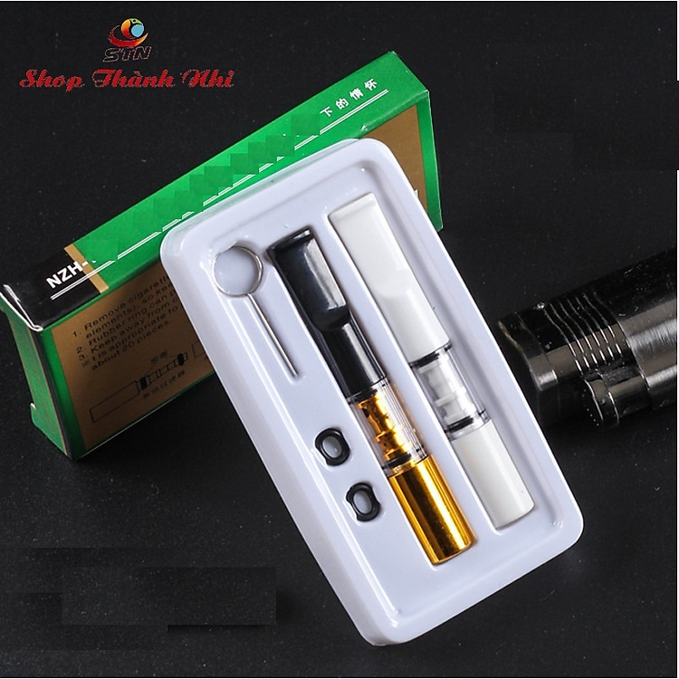 Bộ 2 Tẩu Thuốc Nhựa Dẻo Kiêm Đầu Lọc Bảo Vệ Sức Khỏe Vajue 105 - Ảnh 3