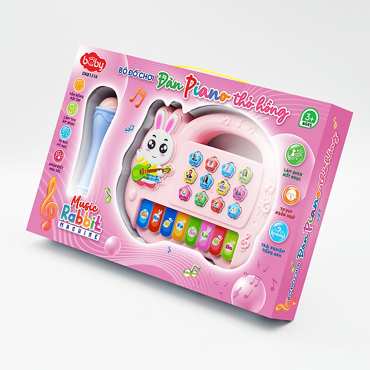 Mua tại MyKingdom: Đàn piano thỏ hồng DK81316 Duka - Ngập tràn khuyến mãi