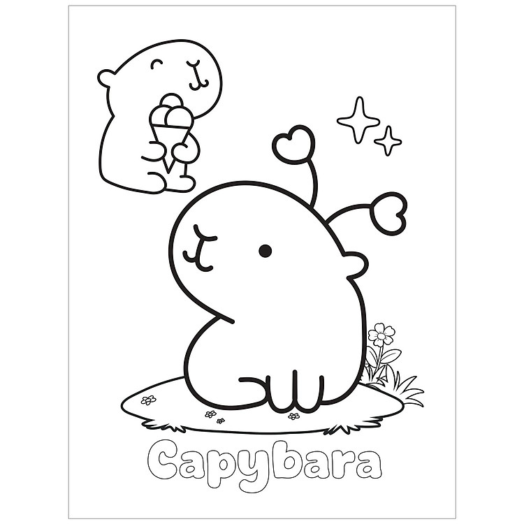 Tập Học Sinh Tô Màu Capybara (4 ô ly, 96 trang 100gsm) - Ảnh 3
