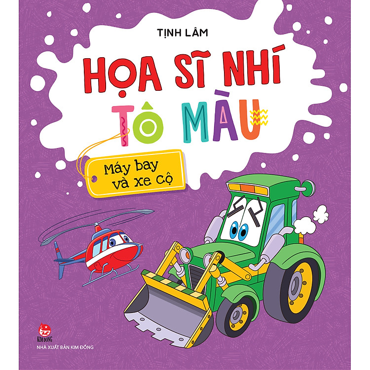 Họa Sĩ Nhí Tô Màu: Máy Bay Và Xe Cộ