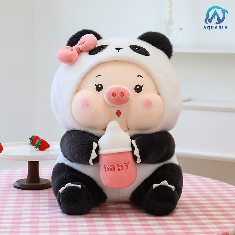 Gấu Bông Heo Cosplay Gấu Trúc (30cm)