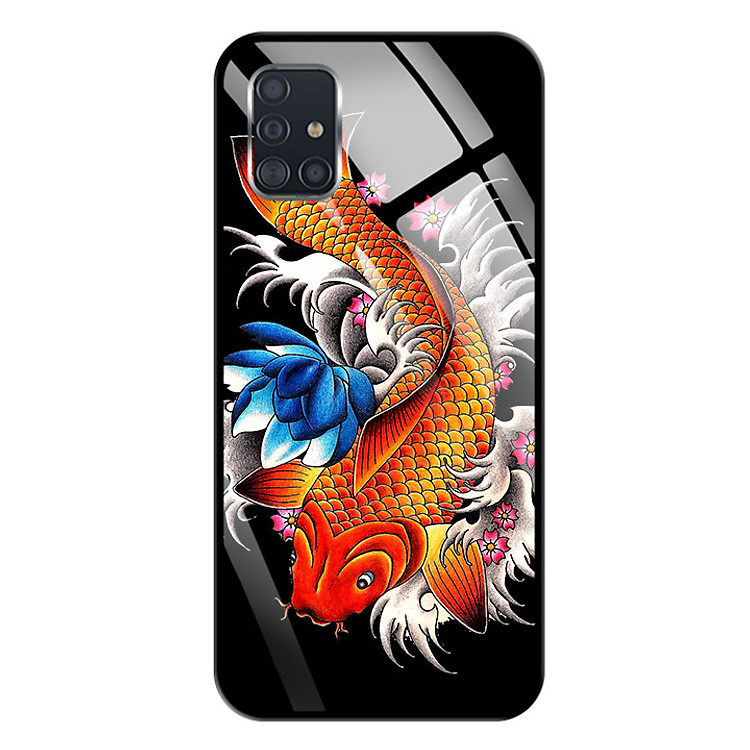Ốp lưng Kính Cường Lực cho Samsung Galaxy A51 - 0010 FISH05 - Hàng Chính Hãng