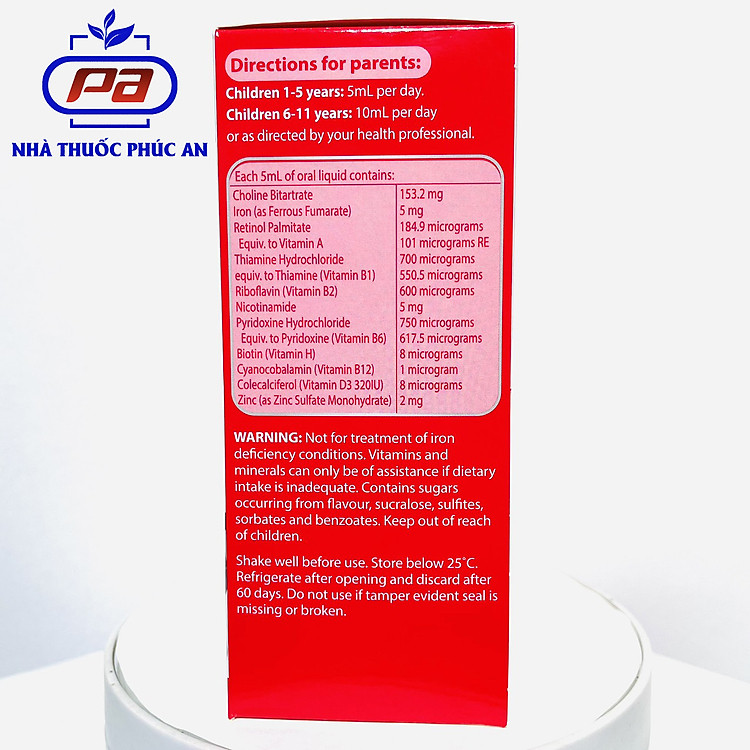 Nơi mua Siro bổ sung sắt và vitamin cho bé Chính hãng Giá rẻ - Hình ảnh 5