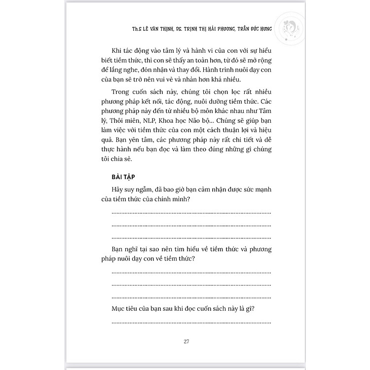 BÍ QUYẾT NUÔI DẠY CON TỪ TIỀM THỨC - Ảnh 6