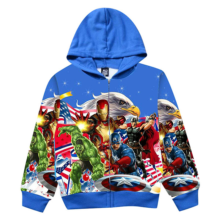 Áo Khoác Bé Trai AVENGERS BONCHOP ABT-97109666B - Xanh Bích