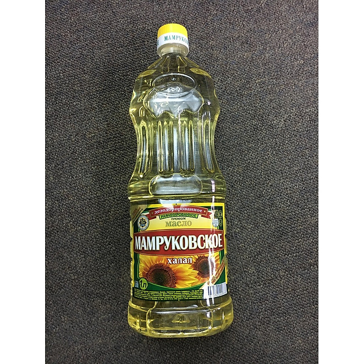 Dầu hướng dương tinh lọc Mamrukovskoe - chai 1000ml