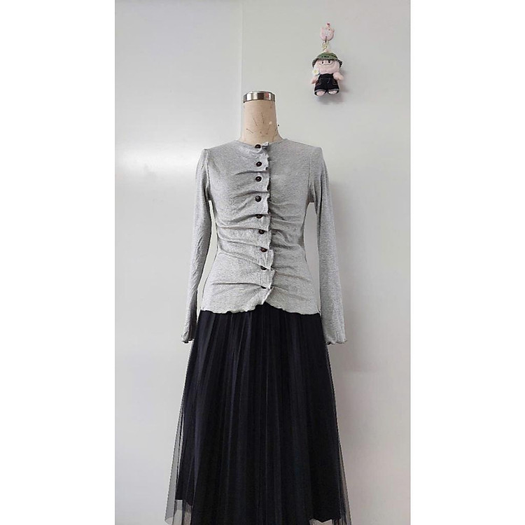 Rập giấy A0 áo thun ôm xếp tà mã 1733 - Ảnh 3