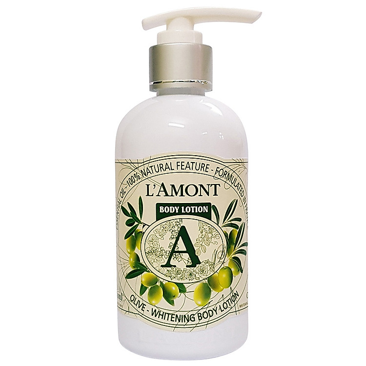 Sữa Dưỡng Thể L'amont En Provence Olive Whitening Body Lotion Chai 250ml