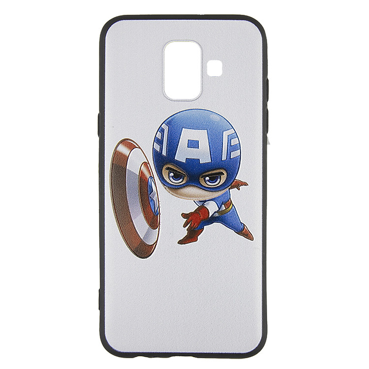 Ốp lưng cho Samsung A6/J6 2018 in 3D siêu anh hùng (6 mẫu) - Hàng NK