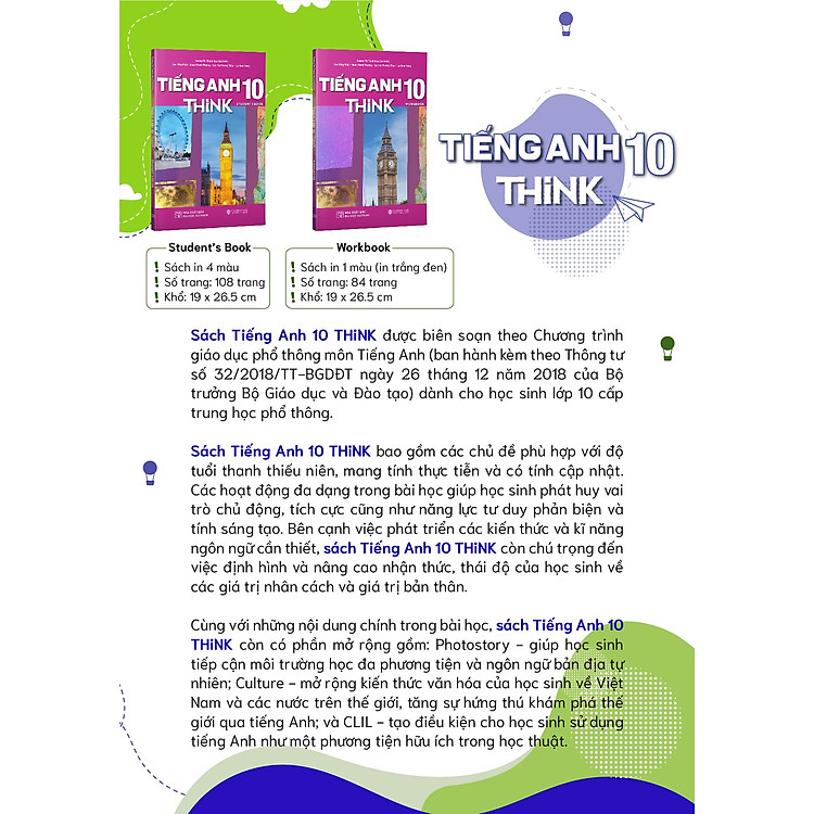 Giáo Khoa Tiếng Anh 10 THiNK (Sách Bài Tập) - Ảnh 3
