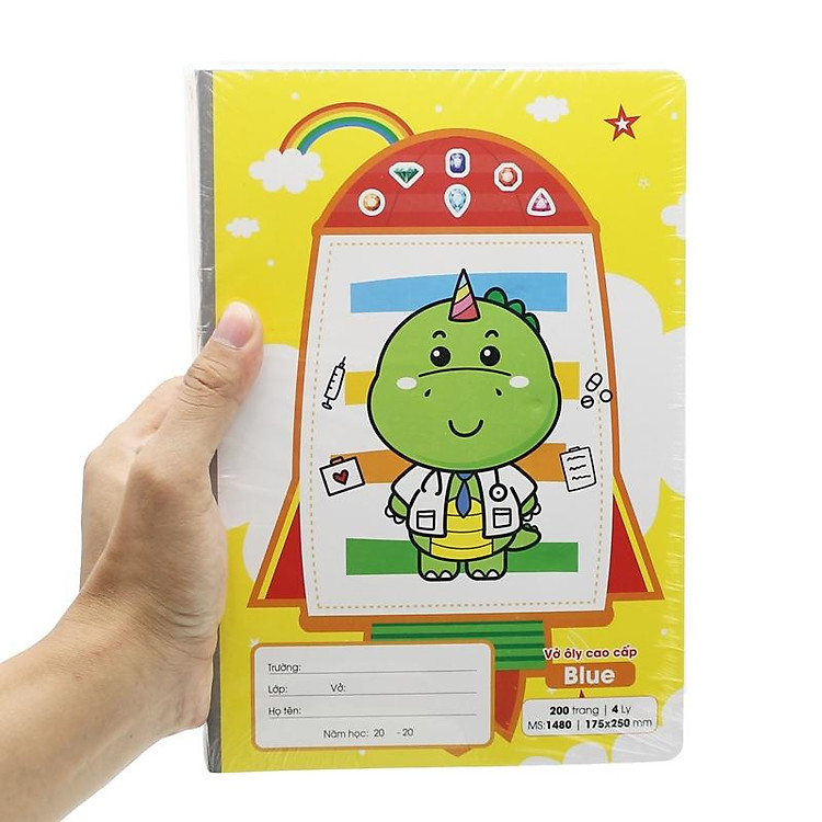 Tập Học Sinh 4 Ô Ly 200 trang 80gsm Blue - Ảnh 5