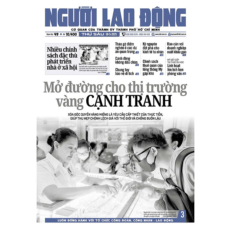 Nhật báo Người Lao Động từ ngày 26-05-2025 đến 01-06-2025 - Ảnh 6