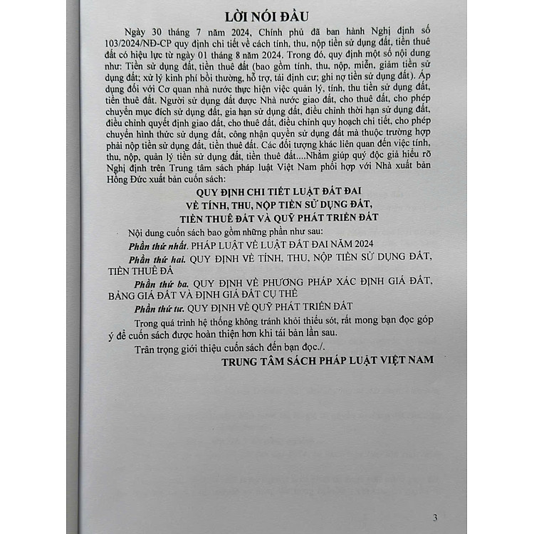 Quy Định Chi Tiết Luật Đất Đai Về Tính, Thu, Nộp Tiền Sử Dụng Đất, Tiền Thuê Đất Và Quỹ Phát Triển Đất (V2516T) - Ảnh 3