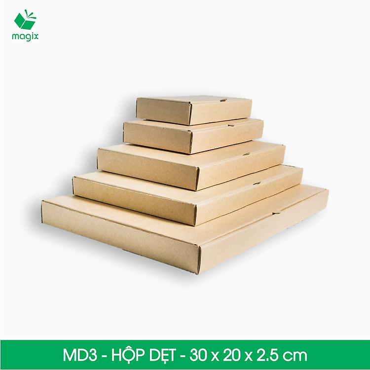 Hộp Carton Trơn MD3 30x20x2.5cm (100 thùng) - Ảnh 7