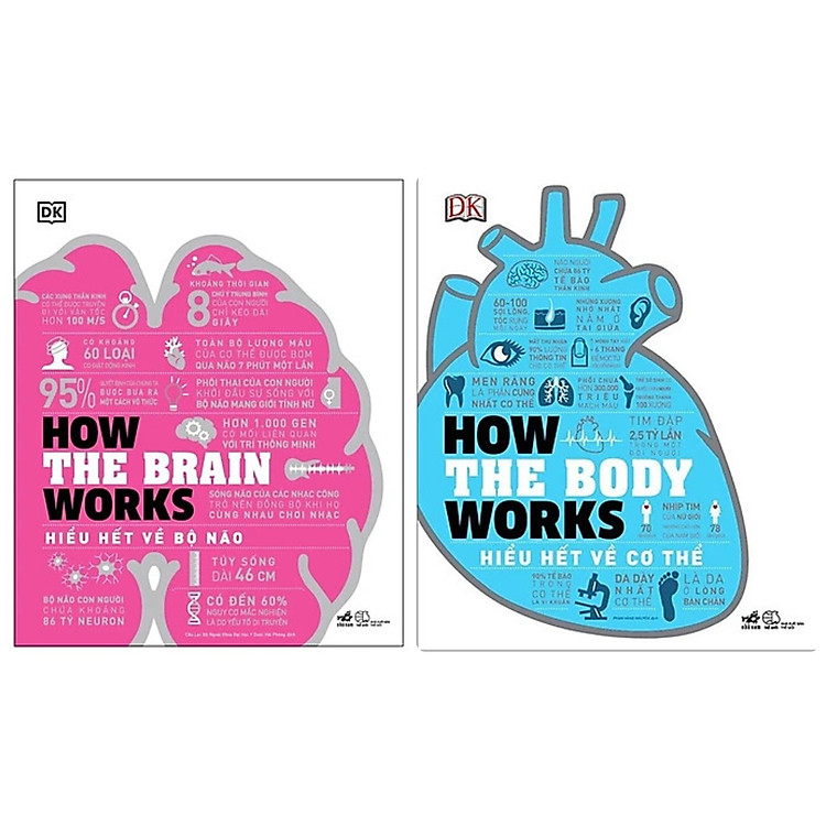 Combo 2Q: Hiểu Hết Về Bộ Não - How The Brain Works + Hiểu Hết Về Cơ Thể - How The Body Works