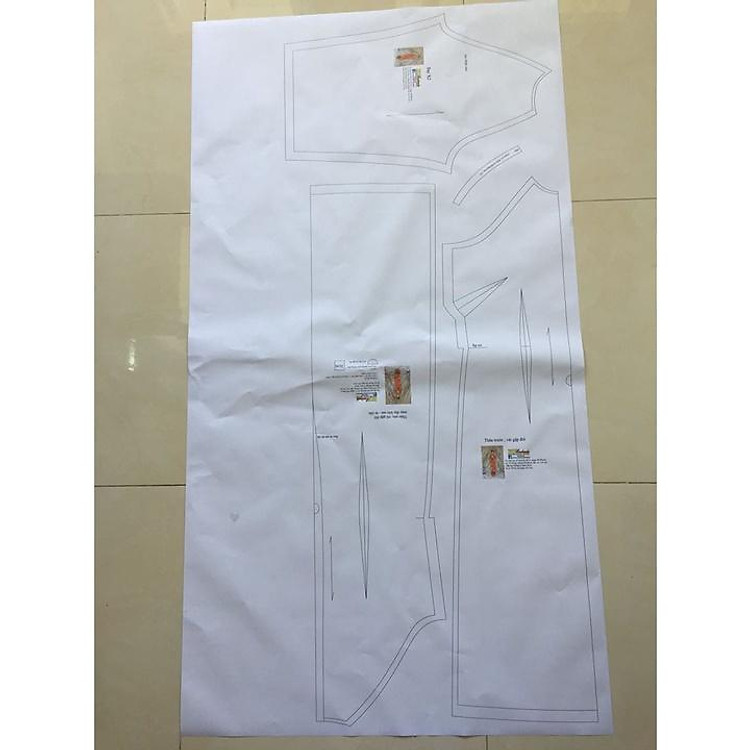 Rập Giấy Mã 1358 – Chân Váy A (Bản Vẽ) XL