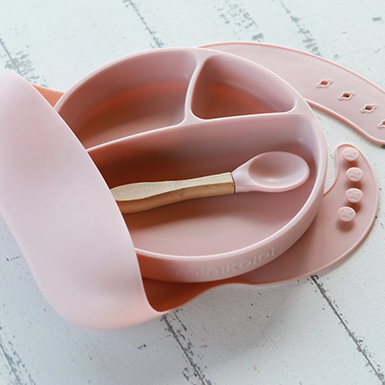 Bộ ăn dặm MinikOiOi silicone cho bé Chính hãng Tiết kiệm - Hình ảnh 3