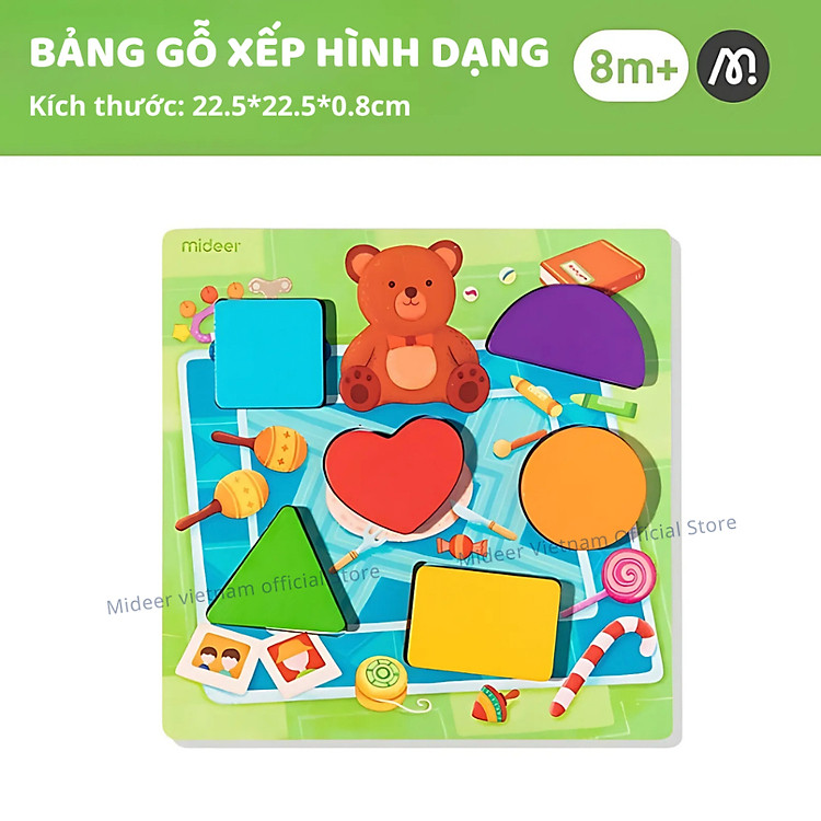 Bảng ghép hình chữ cái và số Mideer Chính hãng Tiết kiệm - Hình ảnh 3