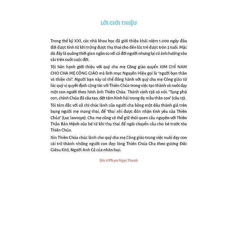 Kim Chỉ Nam Cho Cha Mẹ Công Giáo - Ảnh 3