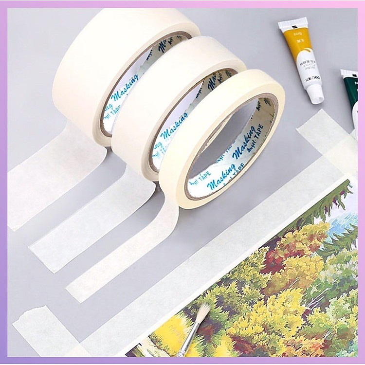 Băng Keo Giấy 2.5 cm (combo 2 cuộn)