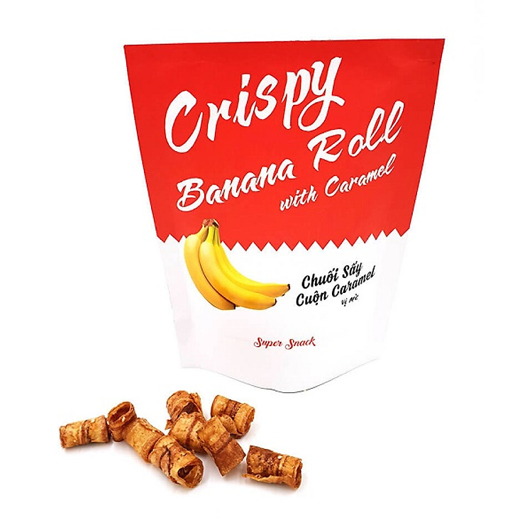 Chuối sấy cuộn Caramel 100gr - Mika