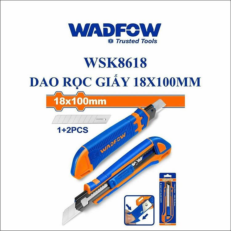 DAO RỌC GIẤY 18X100MM WSK8618 - Ảnh 2