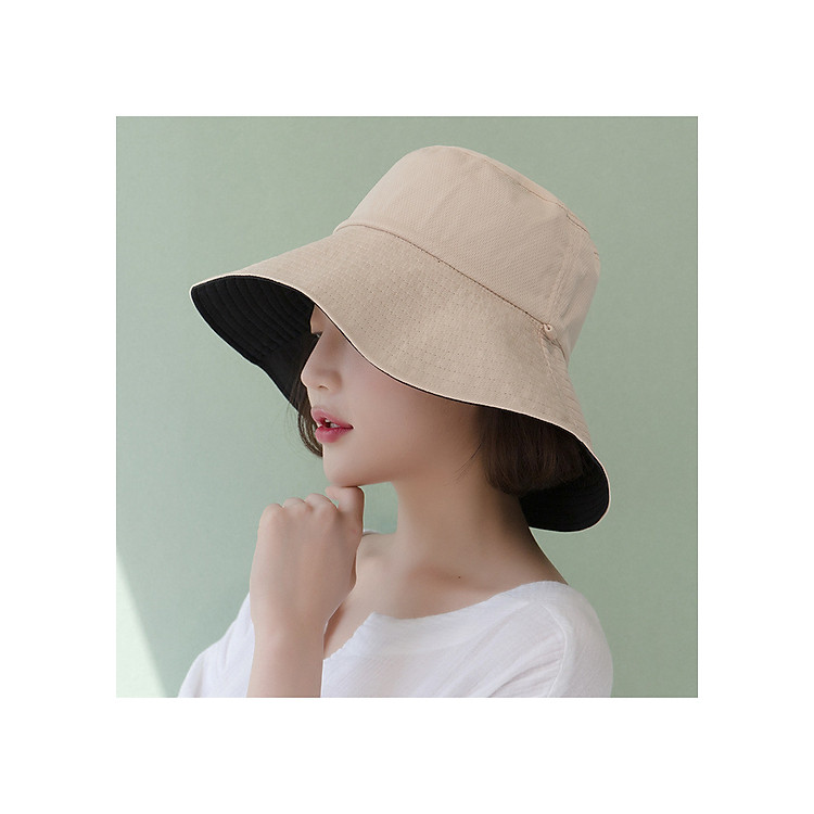 Nón vải rộng vành đội được 2 màu