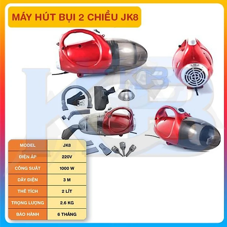 Máy hút bụi mini 2 chiều Vacuum Cleaner JK-8