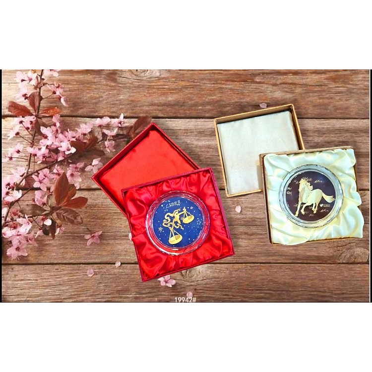 Chặn Giấy Cung Hoàng Đạo Dát Vàng 24k