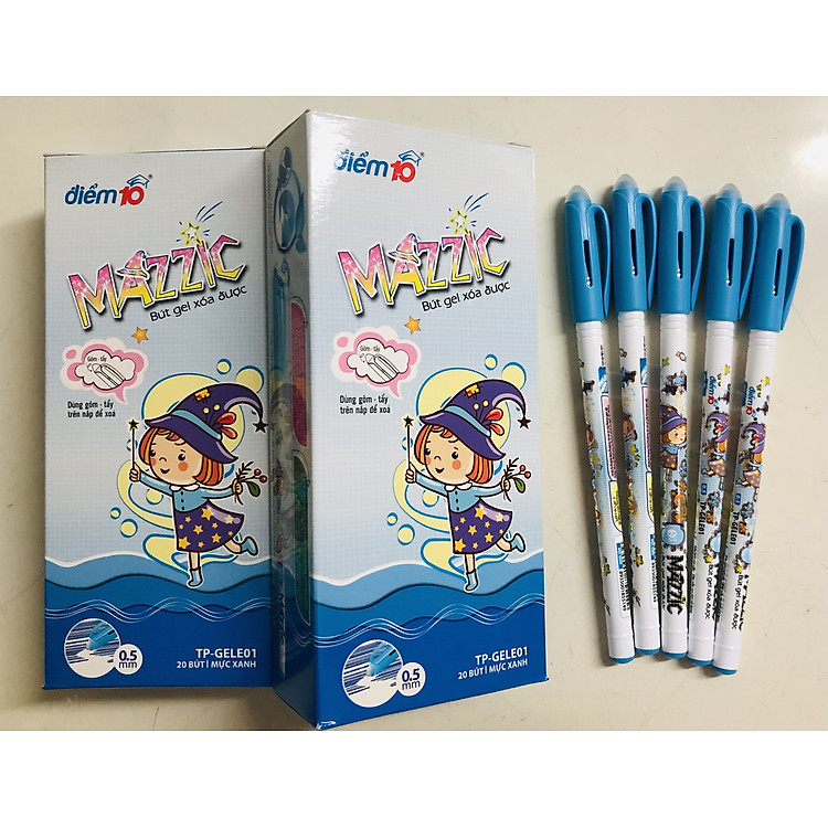 Bút Gel Xoá Được Điểm 10 Thiên Long TP-Gele01 (20 cây/ hộp)
