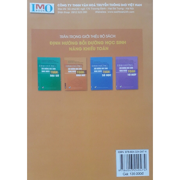 Định Hướng Bồi Dưỡng Học Sinh Năng Khiếu Toán Tập 2 – Tổ Hợp - Ảnh 2