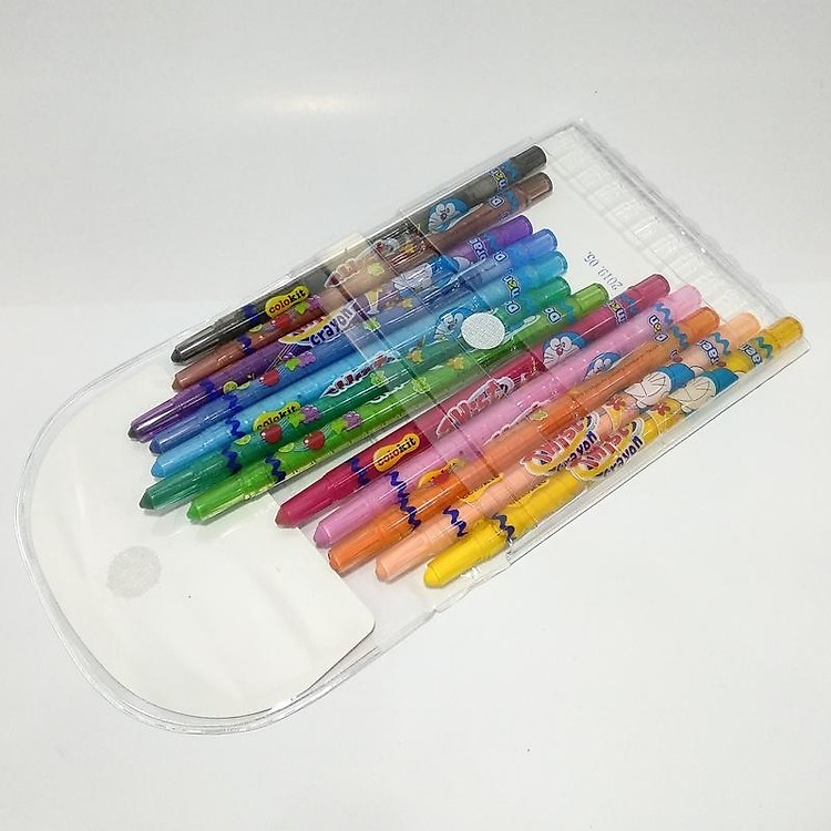 Bút Sáp Vặn Tcr-C04/Do (12 màu) - Ảnh 3