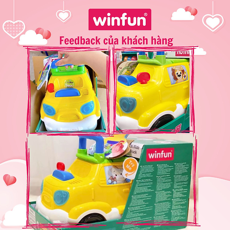 Mua Xe tải chòi chân Winfun 0864 kèm động vật Chính hãng Tiết kiệm - Hình ảnh 4