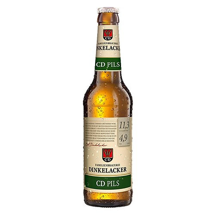 Chai bia Dinkelacker CD Pils 4.9% (330ml)