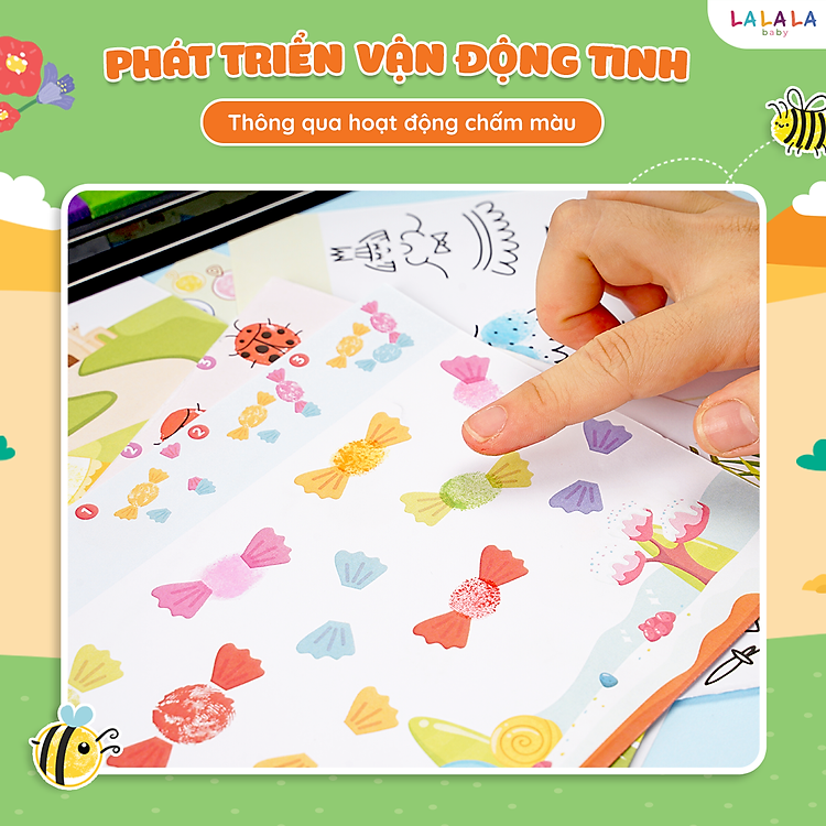 Bộ Tranh Tô Màu Vân Tay Cho Bé Chính hãng Giá tốt - Hình ảnh 5
