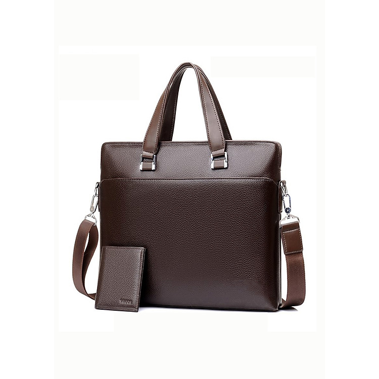 Cặp xách da nam - Túi xách nam công sở 8339 tặng kèm ví da