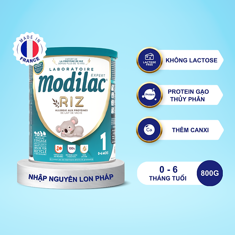 Mua Sữa bột Modilac Expert Riz 1 – 800g Uy tín Giá tốt