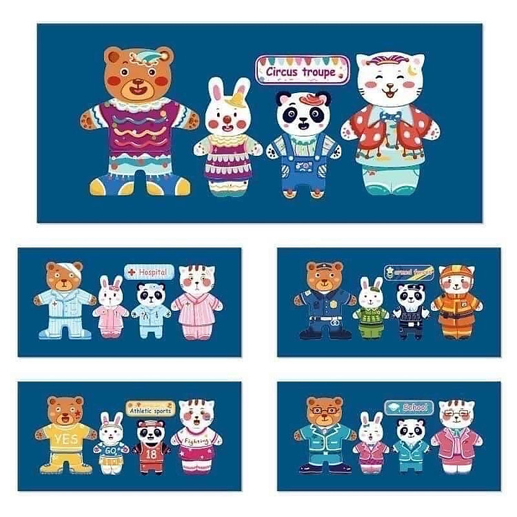 Mua Bộ xếp hình nam châm gấu cho bé Chính hãng Giá rẻ - Hình ảnh 2