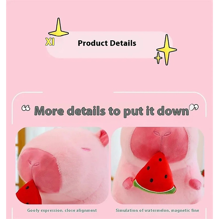 Thú nhồi bông capybara hồng dễ thương Chính hãng Giá tốt - Hình ảnh 5