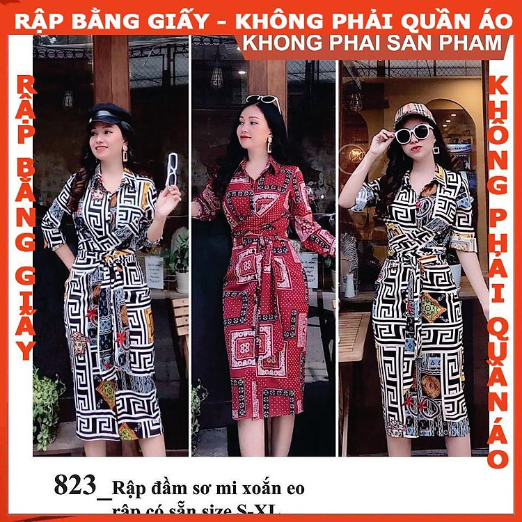 Rập giấy A0 thắt eo mã 823 (BẢN VẼ)