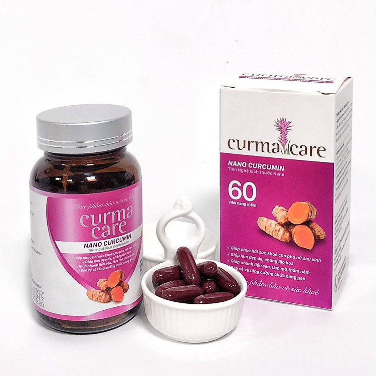 Thực Phẩm Chức Năng Viên nghệ nano dạng dịch Curmacare (60 viên)