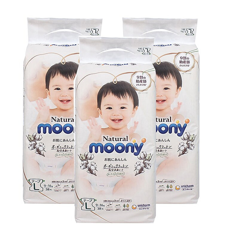 Mua Tã Bỉm Moony Natural Nội Địa Nhật Chính hãng Tiết kiệm - Hình ảnh 2