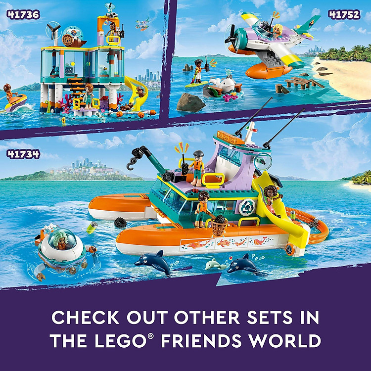 LEGO Friends 41734 Tàu cứu hộ biển Chính hãng Giá rẻ - Hình ảnh 3