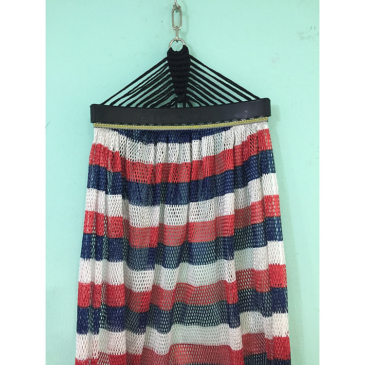 Võng lưới Ban Mai in sọc, in họa tiết cán nhựa 40cm