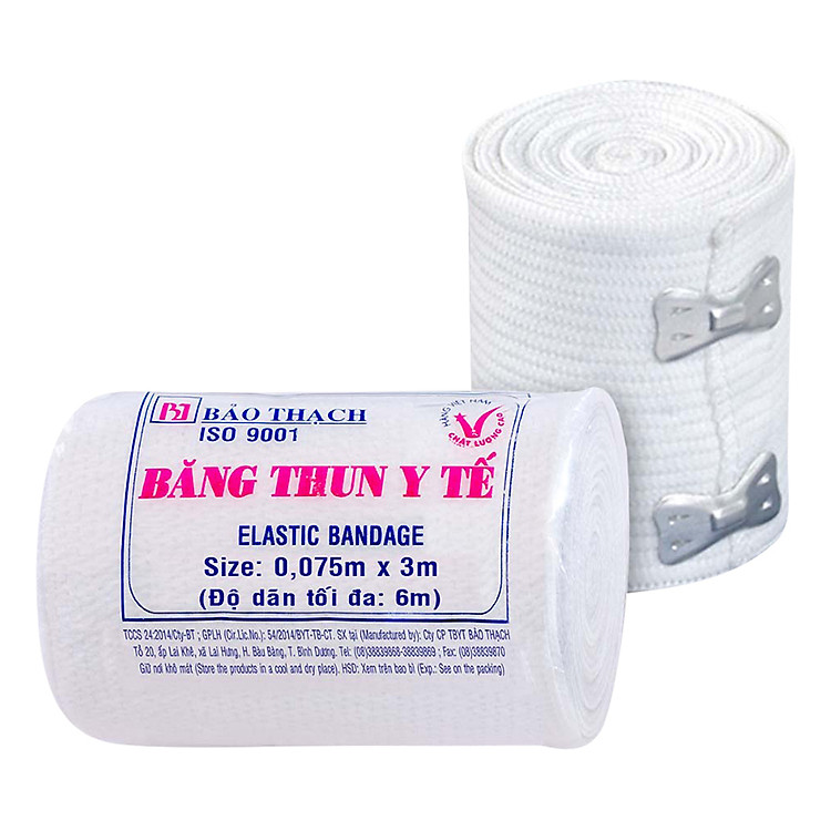 Bộ 2 Gói Băng Thun Y Tế Bảo Thạch (2 Móc)