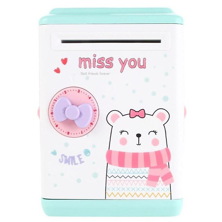 Két Sắt Mini Thông Minh Tiết Kiệm Tiền Cho Bé Yêu Két Sắt Mở Bằng Mật Mã