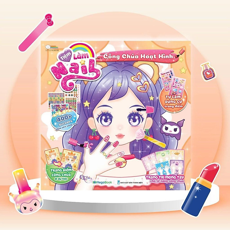 Tiệm làm Nail - Công chúa Hoạt Hình (400+ stickers dễ thương) - Ảnh 2