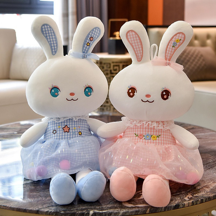 Gấu bông thỏ mặc váy 40cm Chính hãng Ưu đãi - Hình ảnh 4