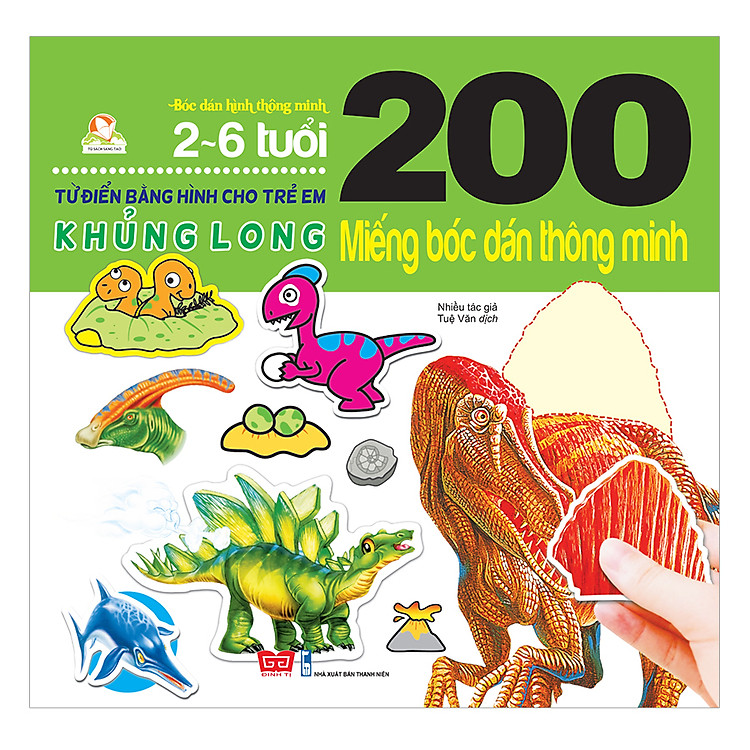 200 Miếng Bóc Dán Thông Minh – Khủng Long (Tái Bản 2018)